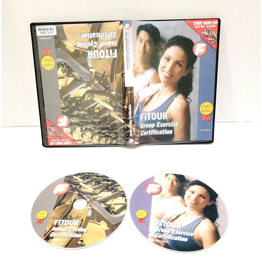 FiTour Group Exercise & Indoor Cycling Certification 2 Disc DVD Set 2nd Edition